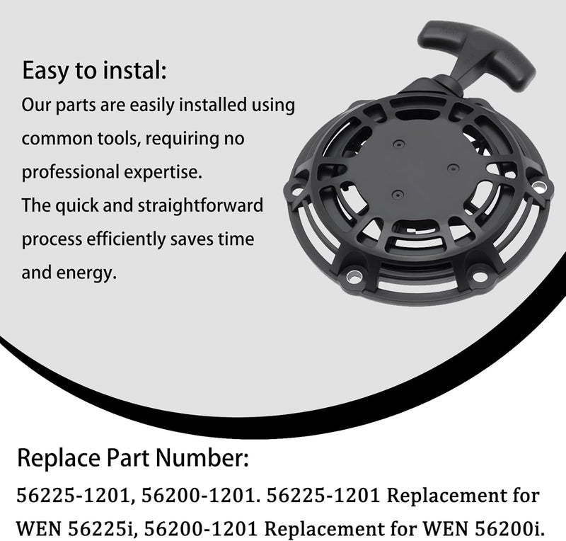 wfsulee Recoil Starter Assembly Replacement fits for 56225i 56200i Portable Inverter Generator Compatible with 56200-1201 - Image 3